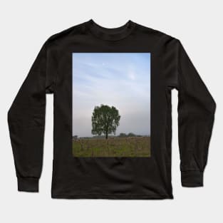 Sheeps and a lonely tree Long Sleeve T-Shirt